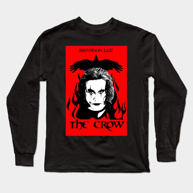 The Crow Long Sleeve T-Shirt by Fantasy Brush Designs